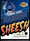 2023-24 Hoops Premium Stock #17 Lebron James Sheesh Silver Prizm