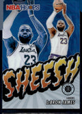 2023-24 Hoops Premium Stock #17 Lebron James Sheesh Silver Prizm