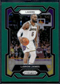 2023-24 Panini Prizm #63 LeBron James Prizms Green