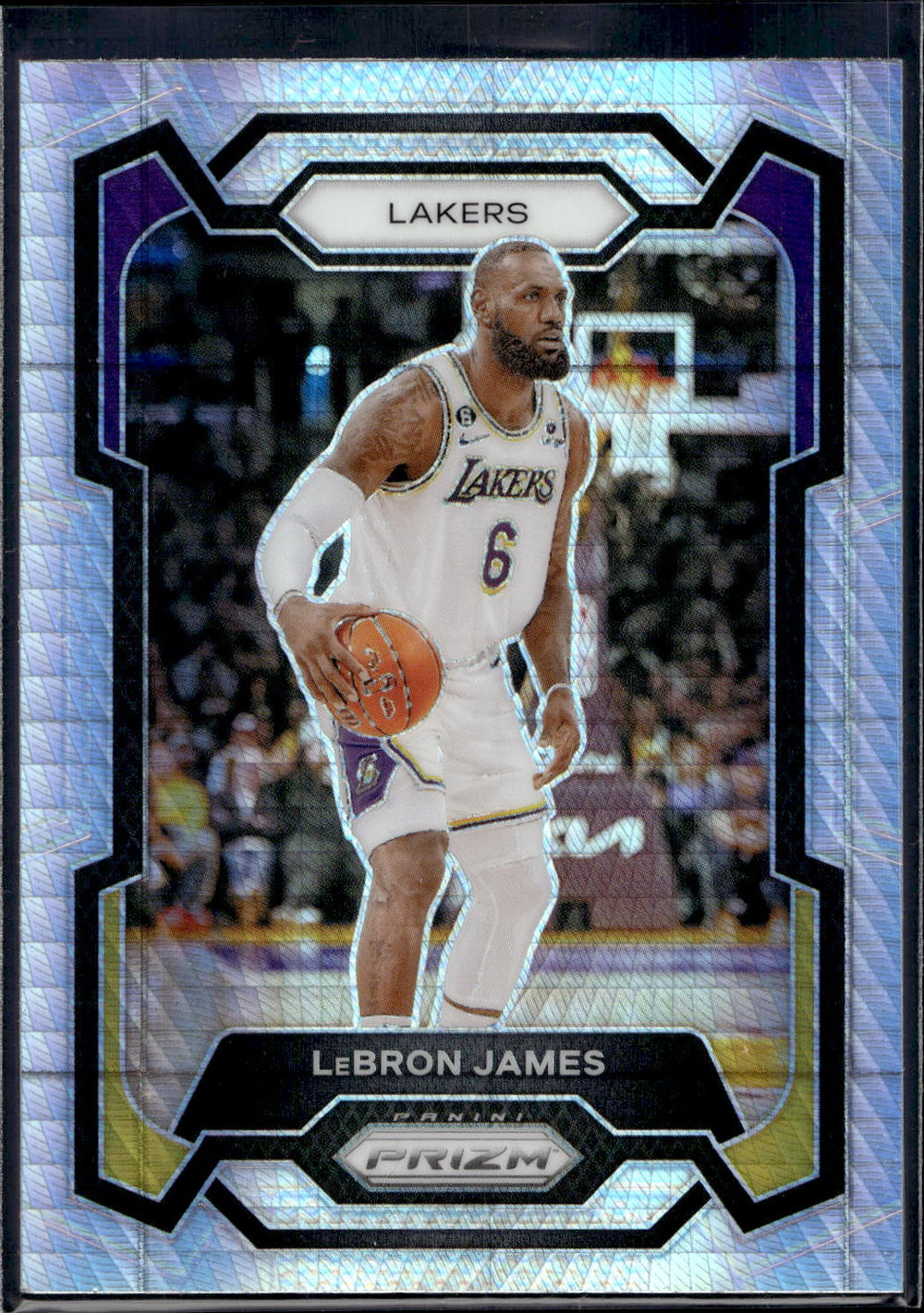 2023-24 Panini Prizm #63 LeBron James Prizms Hyper