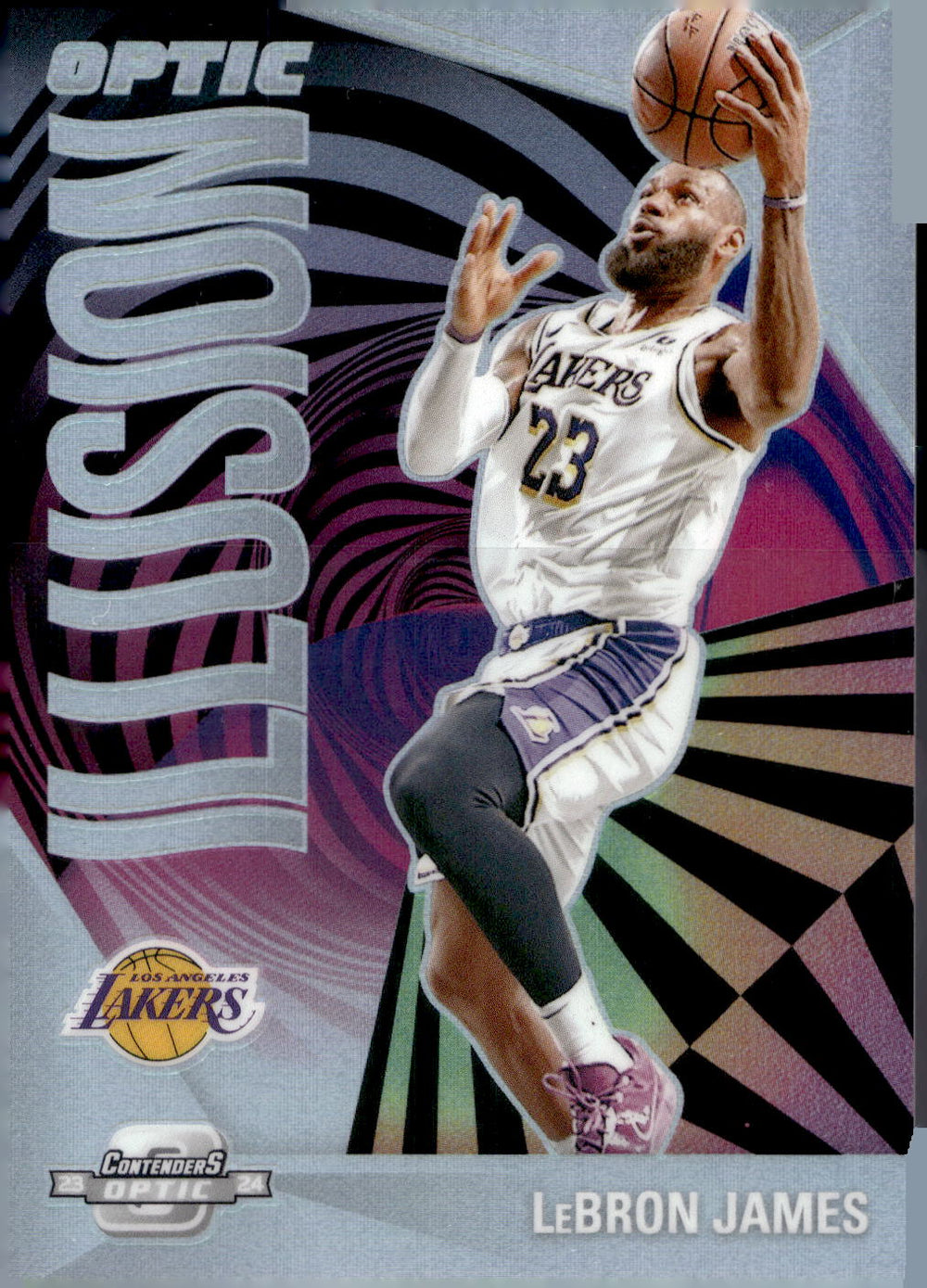 2023-24 Panini Contenders Optic #23 LeBron James Optic Illusion