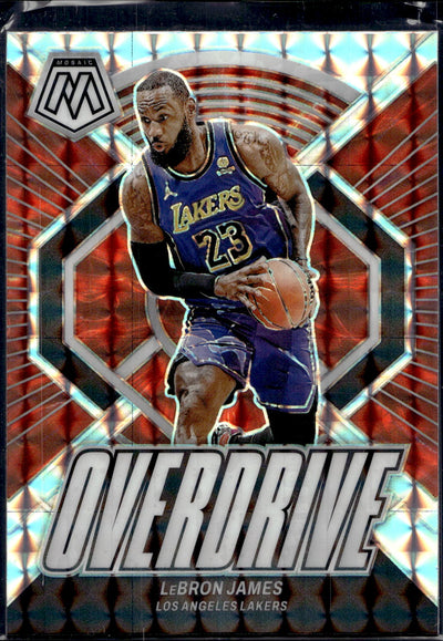 2023-24 Panini Mosaic #13 LeBron James Overdrive