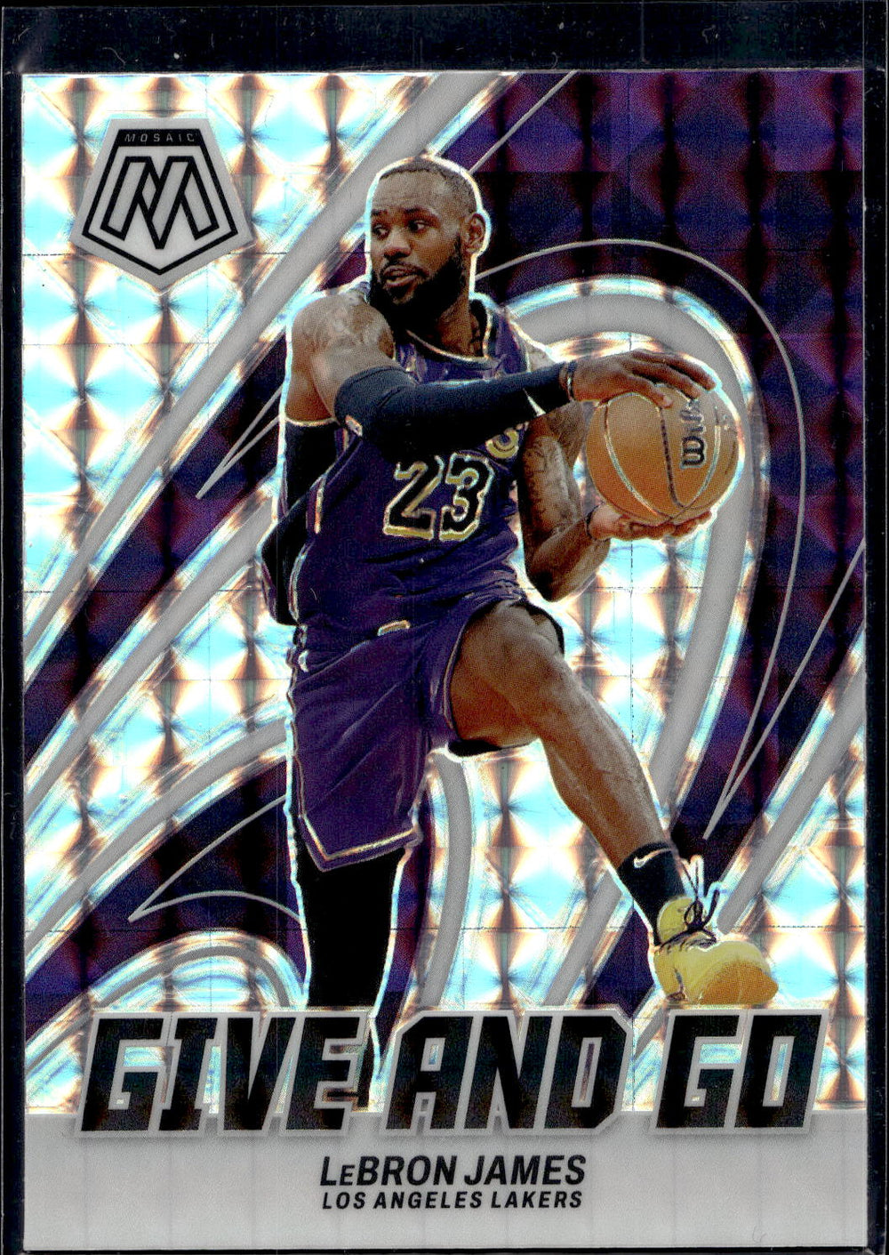 2023-24 Panini Mosaic #3 LeBron James Give and Go Mosaic