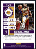 2019-20 Panini Contenders #70 LeBron James Game Ticket Green