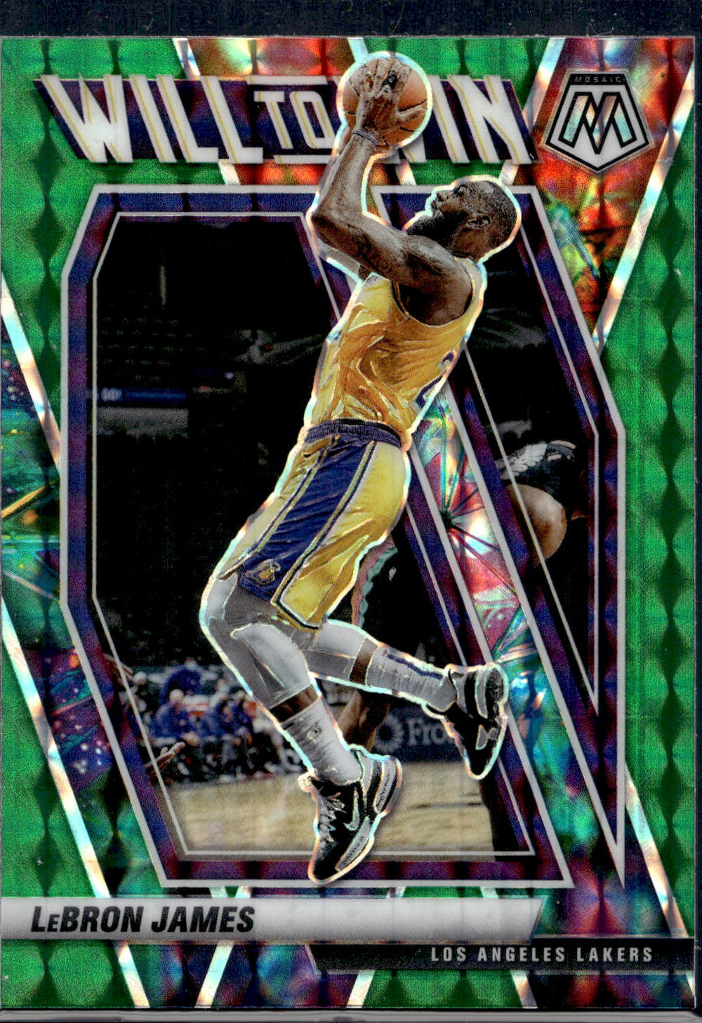 2020-21 Panini Mosaic #10 LeBron James Will to Win Mosaic