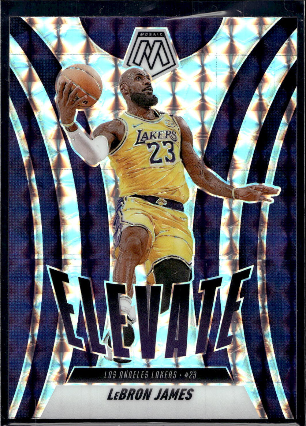 2024-25 Panini Mosaic #13 LeBron James Elevate Mosaic