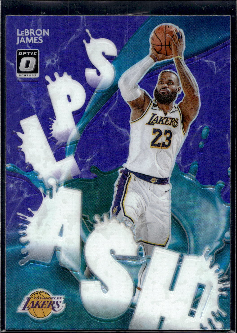 2020-21 Donruss Optic #13 LeBron James Splash! Purple
