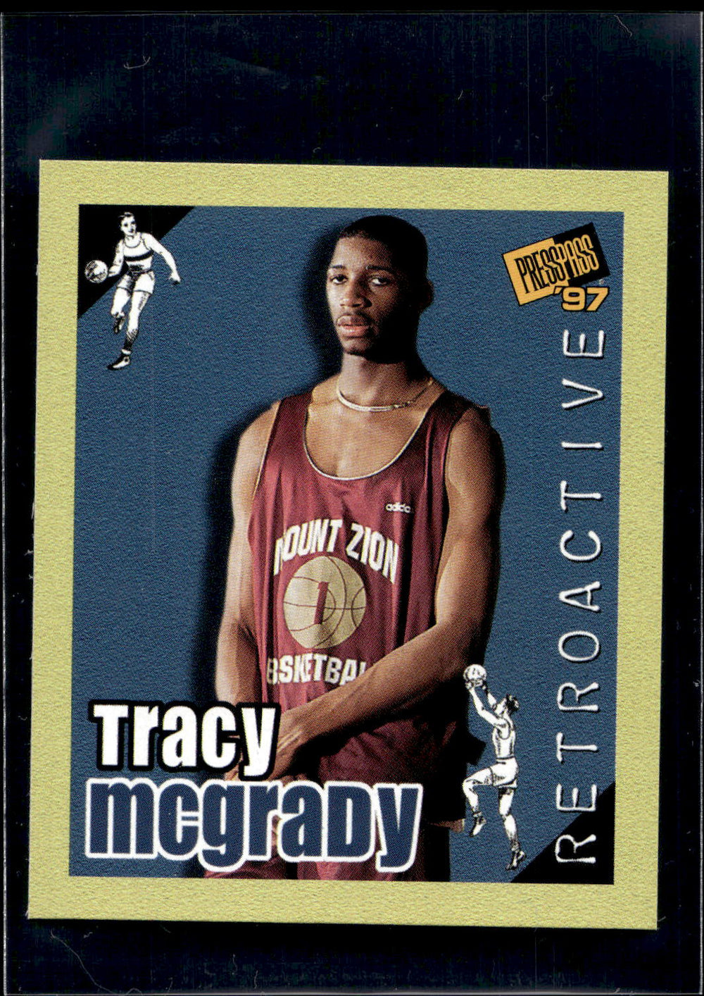 1997 Press Pass Double Threat #9 Tracy McGrady Retroactive