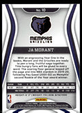 2020-21 Panini Certified #10 Ja Morant Mirror Blue