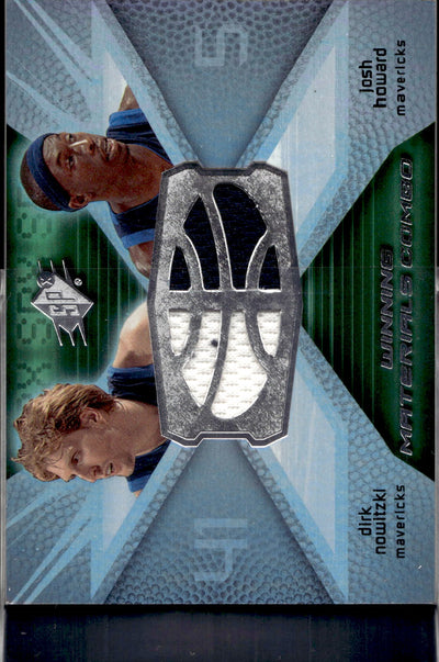 2008-09 SPx #WMC-HN Dirk Nowitzki / Josh Howard MEM Winning Materials Combos