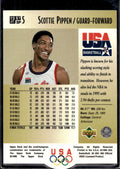 1996 Upper Deck USA #S7 Scottie Pippen SP Career Statistics
