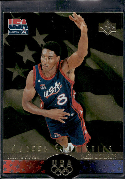 1996 Upper Deck USA #S7 Scottie Pippen SP Career Statistics