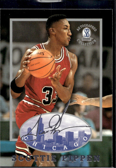 1997-98 Score Board Autographed Collection #7 Scottie Pippen