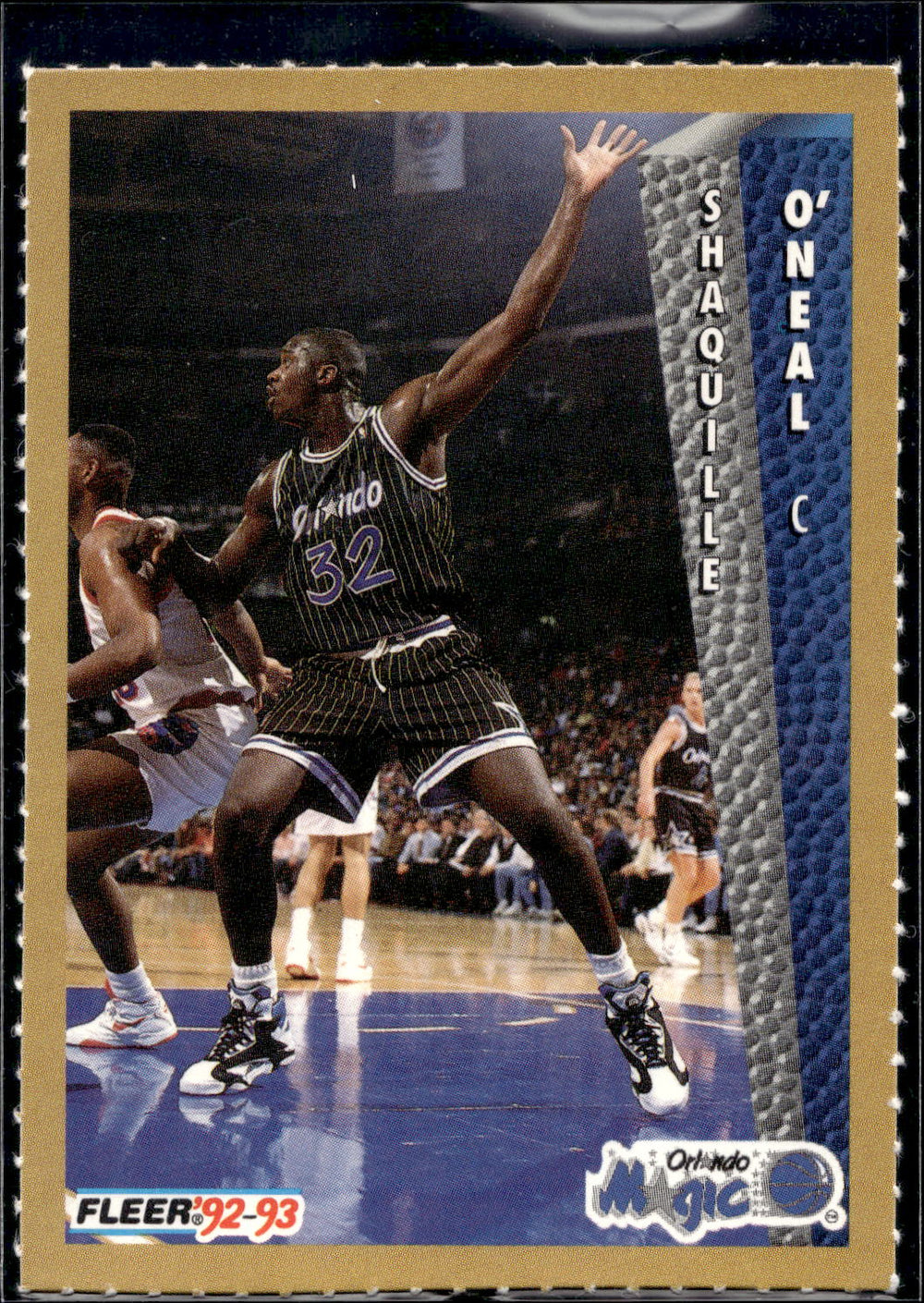 1992-93 Fleer NBA Rising Star Golden Magazine Perforated #NNO Shaquille O'Neal