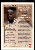 1996-97 Topps #PF-7 Shaquille O'Neal ProFiles