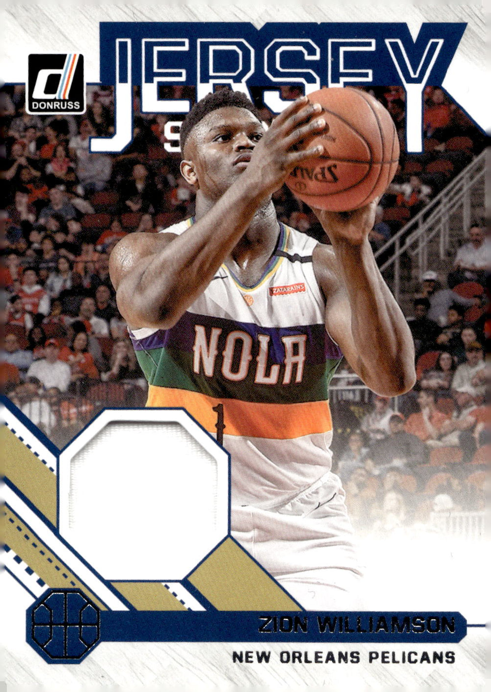 2020-21 Donruss #JS-ZWL Zion Williamson Jersey Series