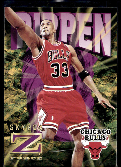 1996-97 SkyBox Z-Force #13 Scottie Pippen Z-Cling
