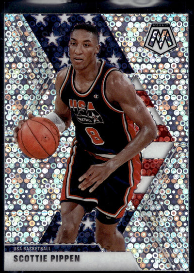 2019-20 Panini Mosaic #256 Scottie Pippen Fast Break Purple #/50