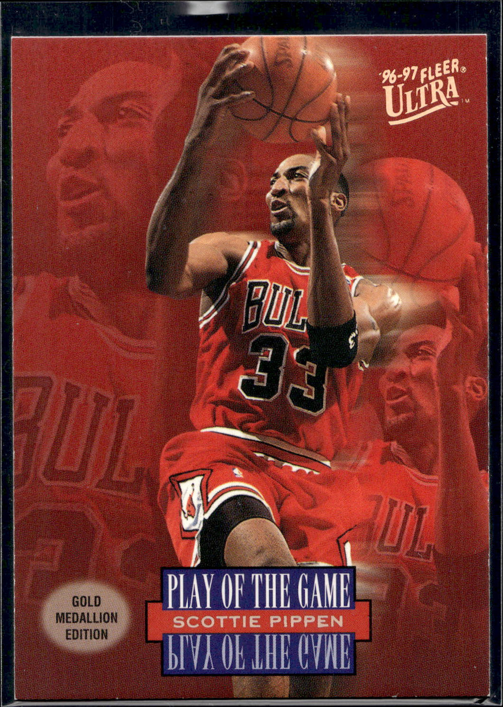 1996-97 Ultra #G-297 Scottie Pippen Gold Medallion