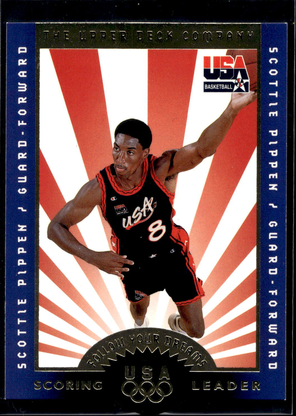 1996 Upper Deck USA #F7 Scottie Pippen Follow Your Dreams