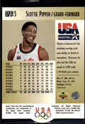 1996 Upper Deck USA #S7 Scottie Pippen SP Career Statistics