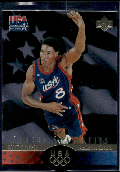 1996 Upper Deck USA #S7 Scottie Pippen SP Career Statistics