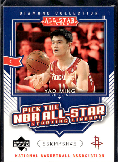 2004-05 Upper Deck All-Star Lineup #AS12 Yao Ming Pick
