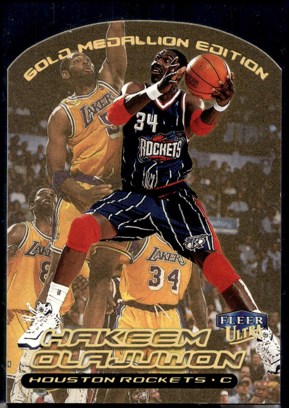 1999-00 Ultra #107G Hakeem Olajuwon Gold Medallion
