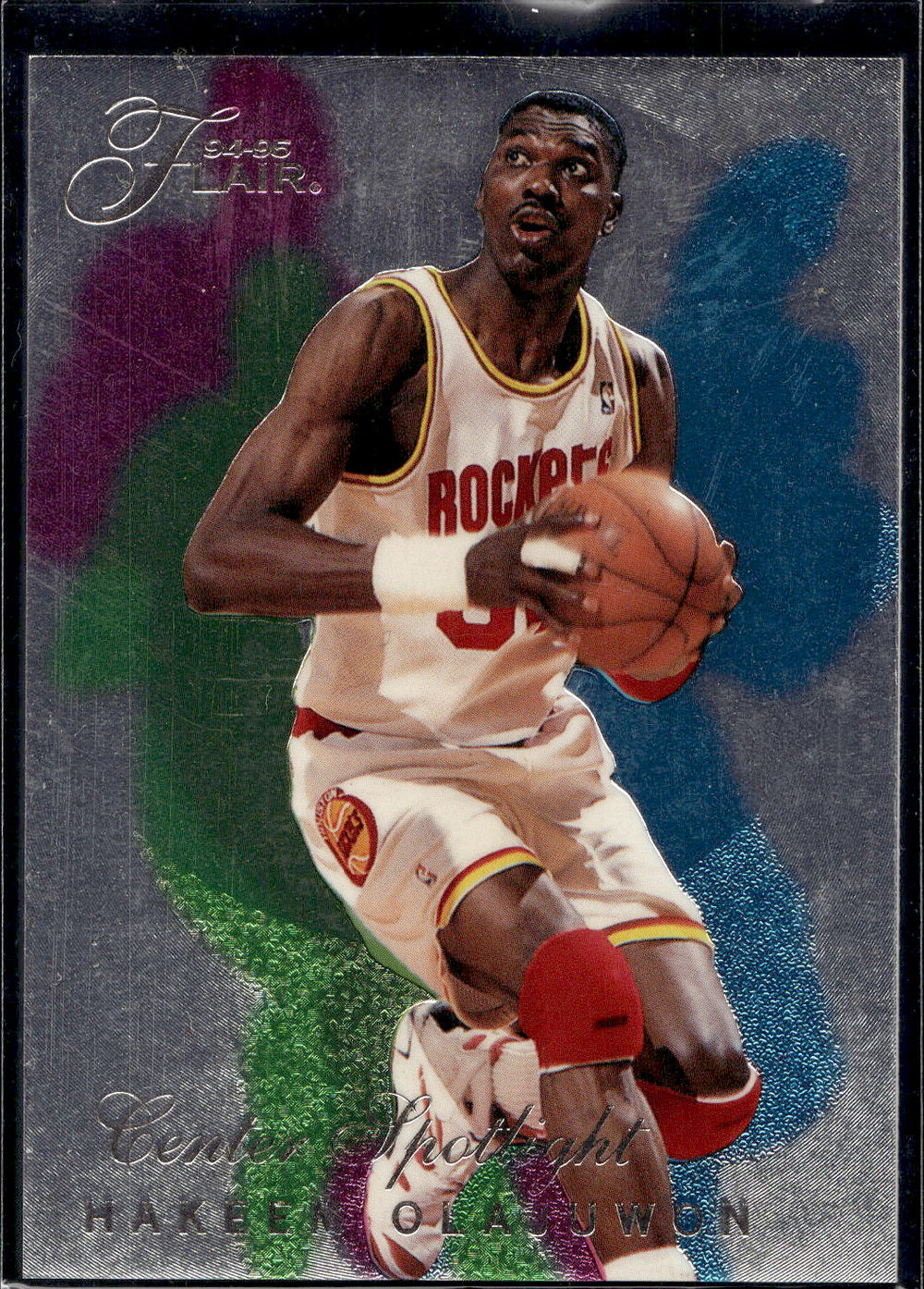 1994-95 Flair #3 Hakeem Olajuwon Center Spotlight