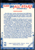 1989-90 Fleer #2 Akeem Olajuwon Stickers