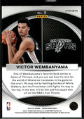 2023-24 Panini Prizm #2 Victor Wembanyama Global Reach Prizms Silver