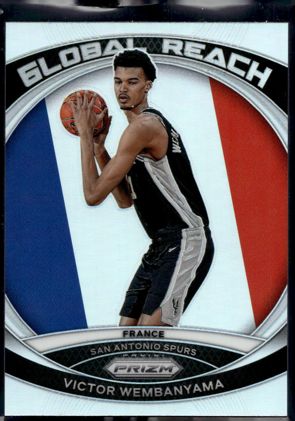2023-24 Panini Prizm #2 Victor Wembanyama Global Reach Prizms Silver