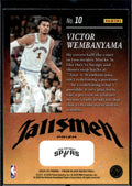 2024-25 Panini Prizm Black #10 Victor Wembanyama Talismen
