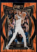 2024-25 Panini Select #9 Victor Wembanyama Orange Flash Prizm