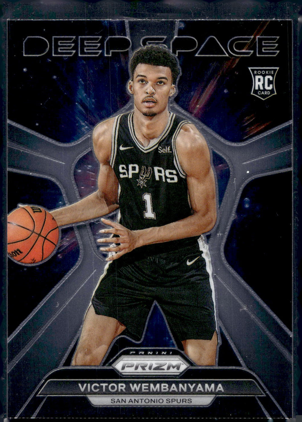 2023-24 Panini Prizm #1 Victor Wembanyama Deep Space Prizms Silver