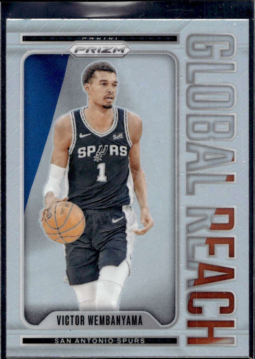 2024-25 Panini Prizm #9 Victor Wembanyama Global Reach Prizms Silver