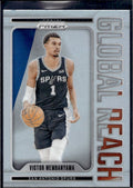 2024-25 Panini Prizm #9 Victor Wembanyama Global Reach Prizms Silver