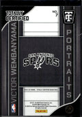 2024-25 Panini Totally Certified #7 Victor Wembanyama Portraits