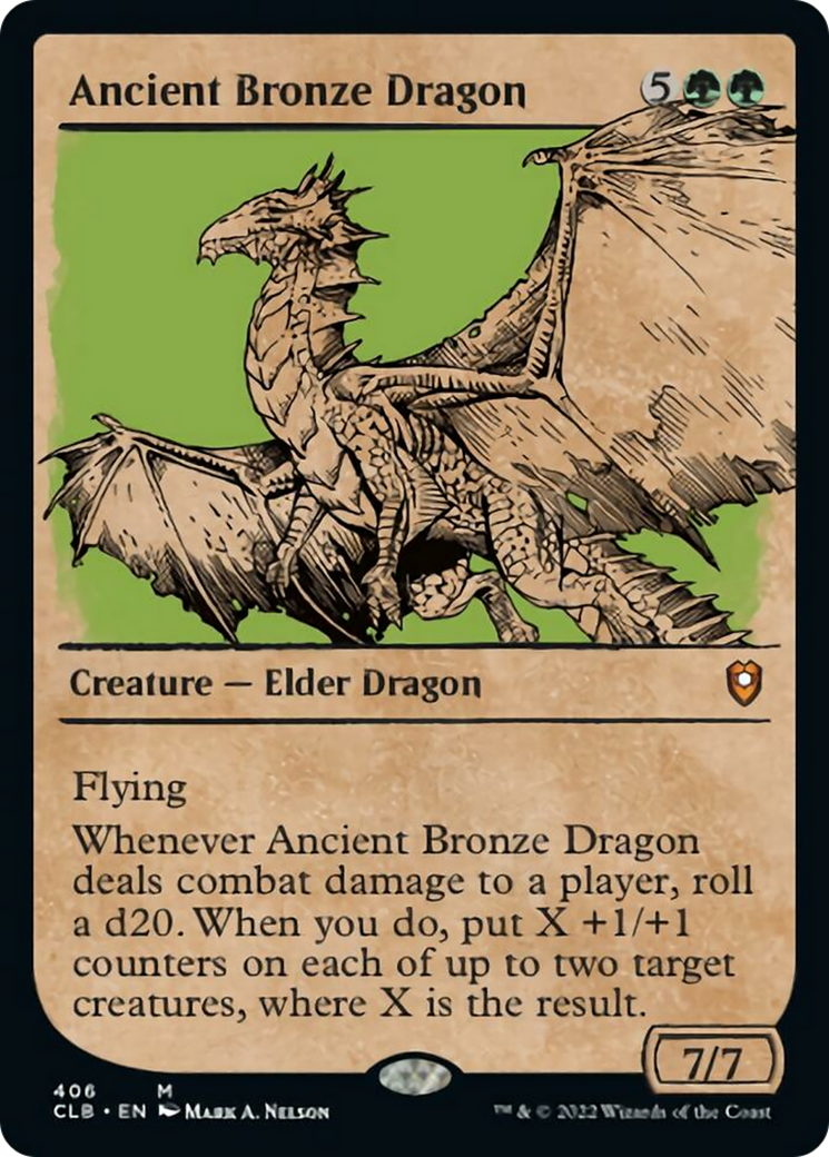 Ancient Bronze Dragon (CLB-406) - Commander Legends: Battle for Baldur's Gate: (Showcase)