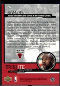 1999 Upper Deck Tribute to Michael Jordan #19 Michael Jordan