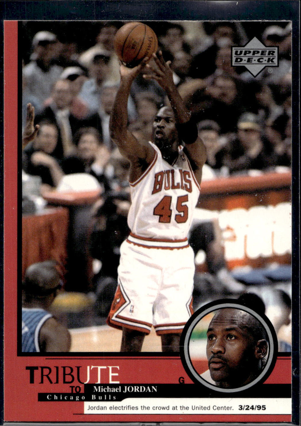 1999 Upper Deck Tribute to Michael Jordan #19 Michael Jordan