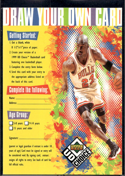 1998-99 UD Choice #NNO Draw Your Own Card Draw Your Own Card