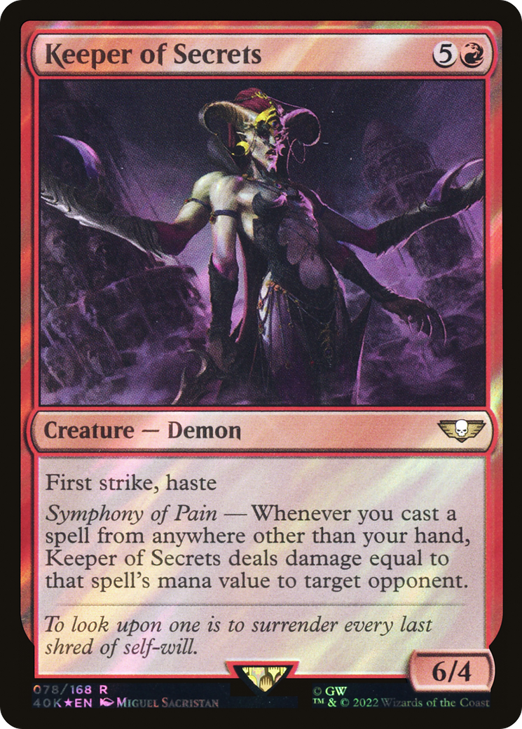 Keeper of Secrets (40K-78â˜…) - Warhammer 40,000 Commander Foil