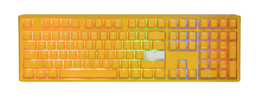 Ducky Yellow One 3 Hotswap RGB Double Shot PBT QUACK Mechanical Keyboard