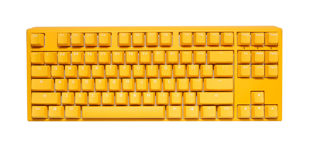 Ducky Yellow One 3 TKL Hotswap RGB Double Shot PBT QUACK Mechanical Keyboard
