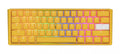 Ducky Yellow One 3 Mini 60% Hotswap RGB Double Shot PBT QUACK Mechanical Keyboard
