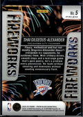 2024-25 Panini Prizm Black #5 Shai Gilgeous-Alexander Fireworks Silver Prizms