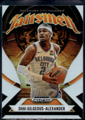 2024-25 Panini Prizm Black #1 Shai Gilgeous-Alexander Talismen Silver Prizms