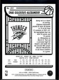 2022-23 Hoops #201 Shai Gilgeous-Alexander Purple
