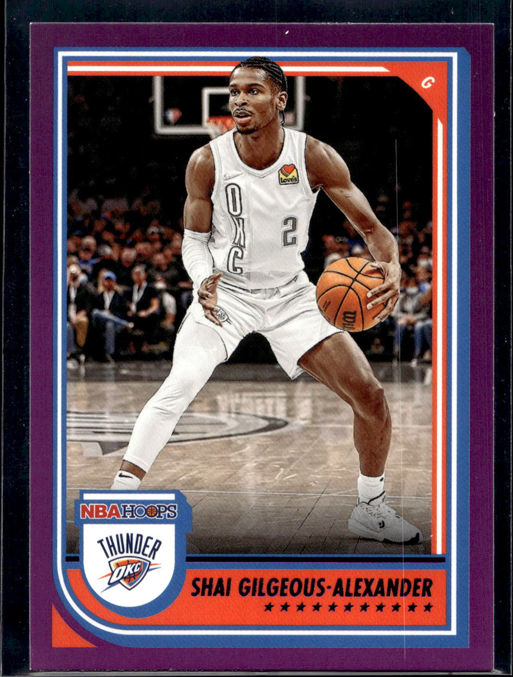 2022-23 Hoops #201 Shai Gilgeous-Alexander Purple